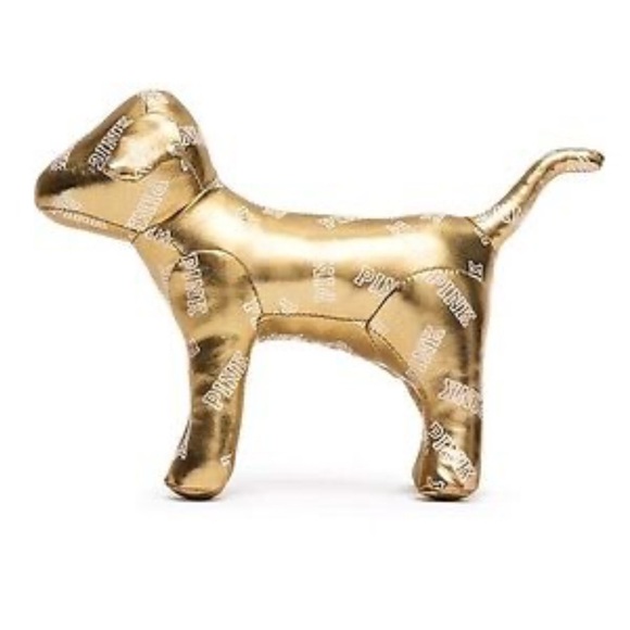 Victoria's Secret Other - Victoria's Secret Pink Fashion Show 2015 Official Gold Mini Dog Limited Edition